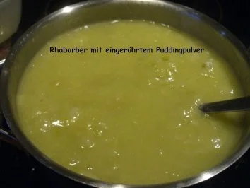 Dessert:  RHABARBER - SAHNE - PUDDING - Rezept - Bild Nr. 5