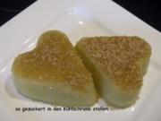 Dessert:  RHABARBER - SAHNE - PUDDING - Rezept
