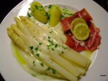 Spargel: Backofen Spargel mit Bärlauch Sauce - Rezept