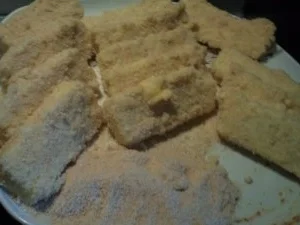 Badische Grießschnitten mit Specksoß' - Rezept - Bild Nr. 3