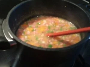 Badische Grießschnitten mit Specksoß' - Rezept - Bild Nr. 4