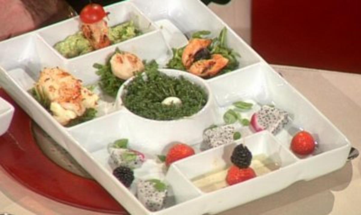 Rezept: Fußballteller - Südafrikanische Spezialitäten (Gabriele und Karl-Heinz Riedle) Fußballteller - Südafrikanische Spezialitäten (Gabriele und Karl-Heinz Riedle) - Rezept