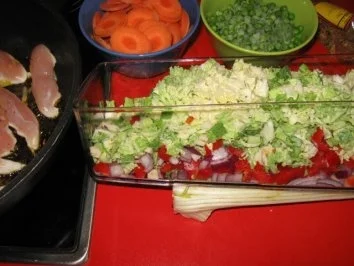 Asia - China - Hähnchen - Gemüsepfanne - Rezept - Bild Nr. 7