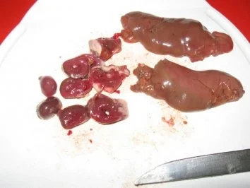 Entenleber und Herz auf Toast - Rezept - Bild Nr. 3