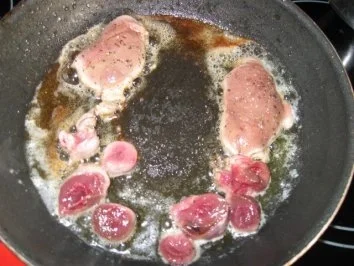 Entenleber und Herz auf Toast - Rezept - Bild Nr. 4