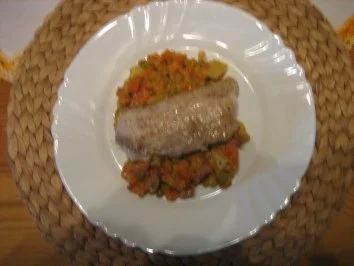 Rezept: gemüsebett für einen hecht gemüsebett für einen hecht - Rezept