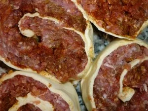 ☸ڿڰۣ—Blätterteig-Hackschnecken mit frischem Salat an Honig-Senf-Remoulade ☸ڿڰۣ— - Rezept - Bild Nr. 2