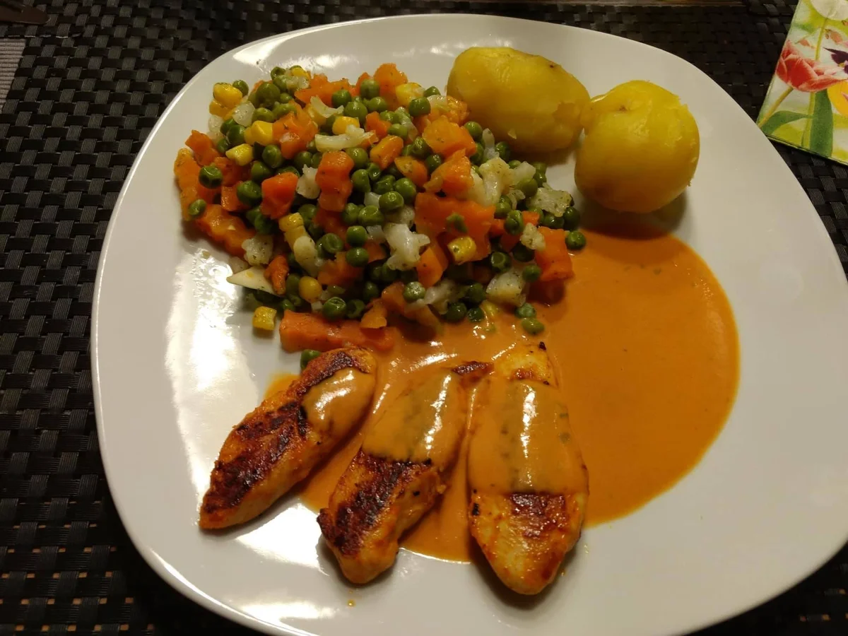 Putenstreifchen gemüsige Art - Rezept - Bild Nr. 2
