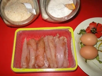 Rezept: Stangenspargel, panierte Hähncheninnenfilets Bild Nr. 4 Stangenspargel, panierte Hähncheninnenfilets - Rezept - Bild Nr. 4