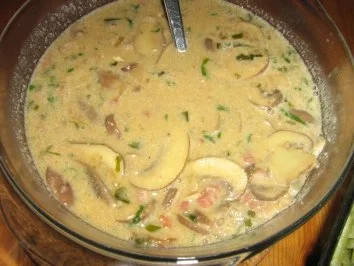 Schnitzel Jägerart an Bärlauchspätzle - Rezept - Bild Nr. 4