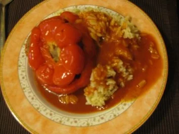 Fleisch - gefüllte Paprikaschoten - Rezept