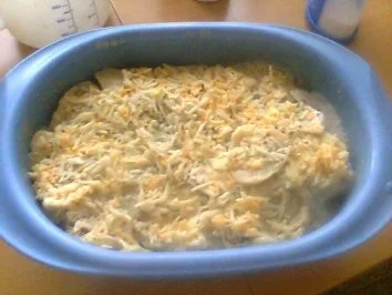 Rezept: Knödelauflauf ! Knödel von gekochten Kartoffeln,waren über ! Mit Bilder.......... Bild Nr. 11 Knödelauflauf ! Knödel von gekochten Kartoffeln,waren über ! Mit Bilder.......... - Rezept - Bild Nr. 11