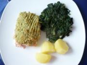 Lachs  mit Kräuter-Meerrettich  - Kruste - Rezept