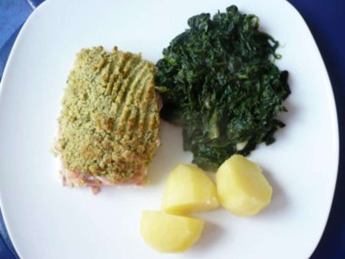 Lachs mit Kräuter Meerrettich Kruste - schnell &amp; einfach - von rollimops
