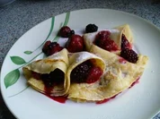 Crépetütchen gefüllt mit Beeren - Rezept