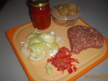 Rezept: Scharfe Hacksoße mit Penne Bild Nr. 3 Scharfe Hacksoße mit Penne - Rezept - Bild Nr. 3