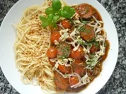 Cabanossi-Mungobohnen-Pfanne an Spaghetti - Rezept
