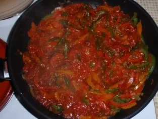 Schweinefilet auf Paprikagemüse und Maccheroninudeln - Rezept - Bild Nr. 7