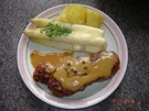 Fleisch : Pfeffersteak mit Spargel - Rezept
