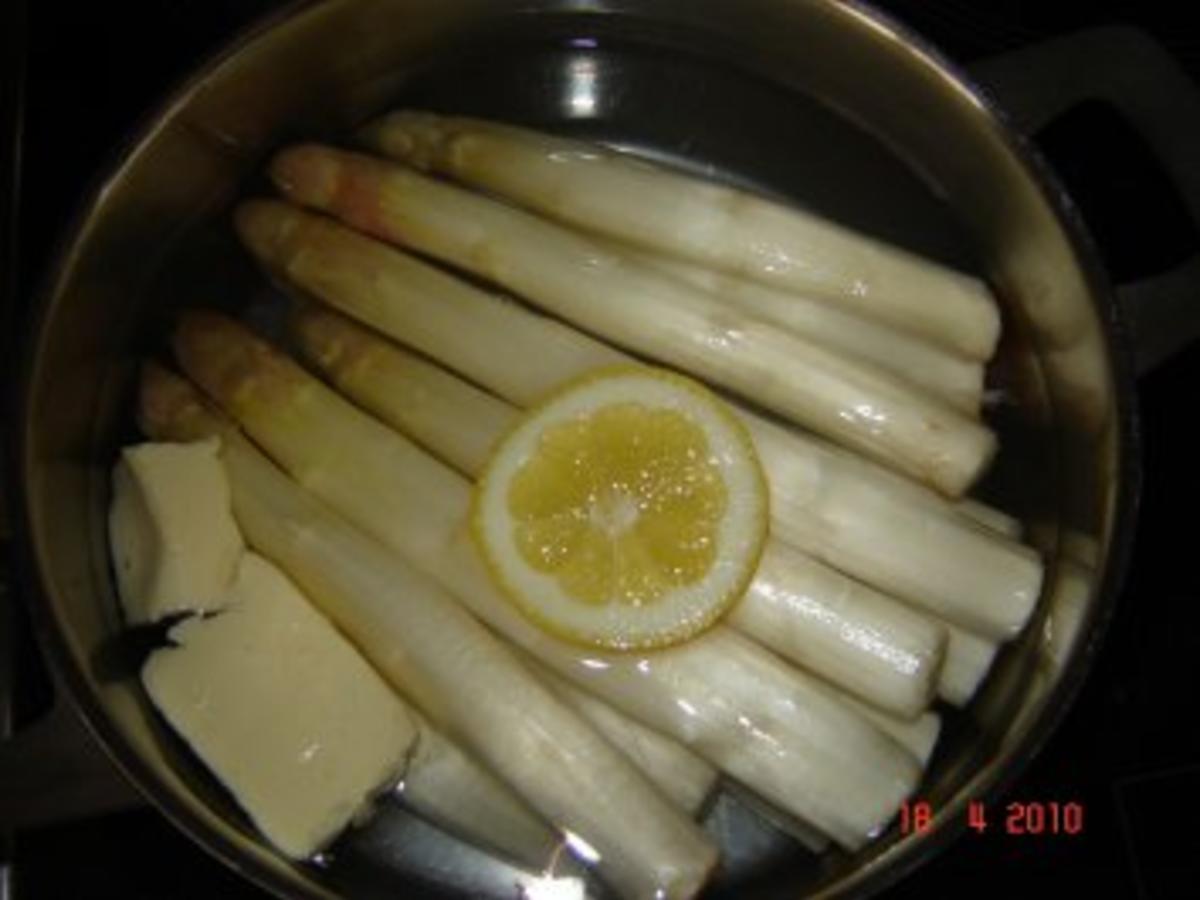 Fleisch : Pfeffersteak mit Spargel - einfach - von dickerle