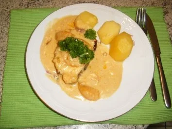 Kassler in Käsesoße - Rezept