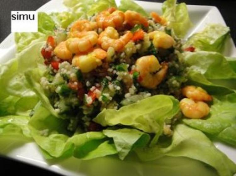 Couscous Salat mit Crevetten - schnell &amp; einfach - von simu