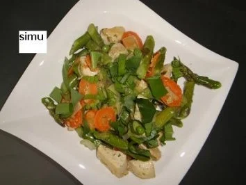 Rezept: Frühlingsgemüse mit Putenragout Frühlingsgemüse mit Putenragout - Rezept