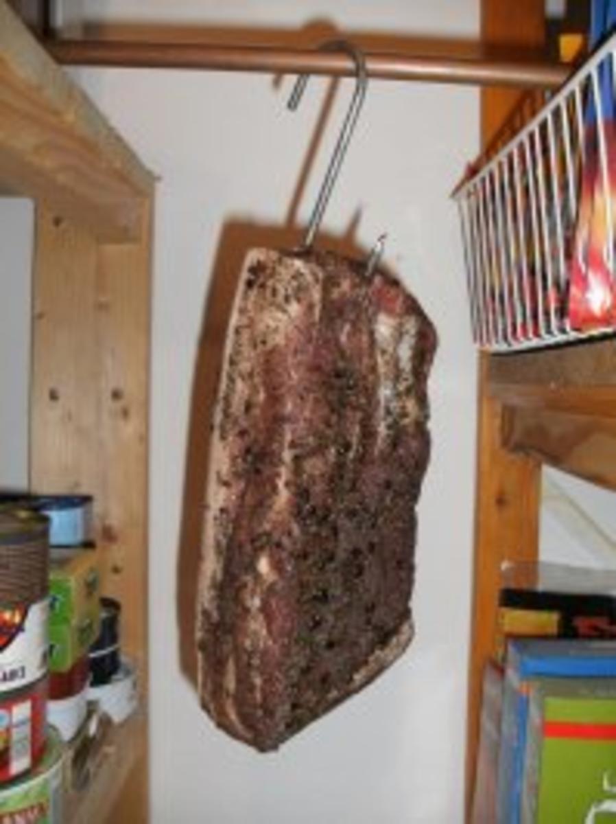Wursten: Schweinebauch, gepökelt und luftgetrocknet - Rezept - Bild Nr. 3
