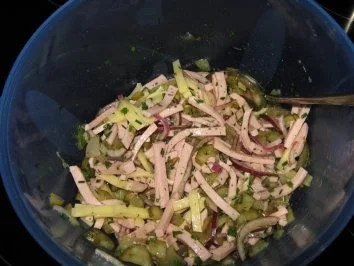 Rezept: Wurstsalat norddeutsch Bild Nr. 5 Wurstsalat norddeutsch - Rezept - Bild Nr. 5