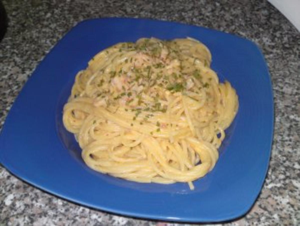 Spaghetti in Brunch-Garnelensoße - Rezept