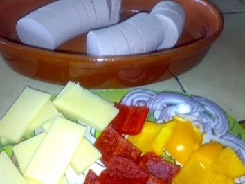 Rezept: gespickte Fleischwurst Bild Nr. 2 gespickte Fleischwurst - Rezept - Bild Nr. 2