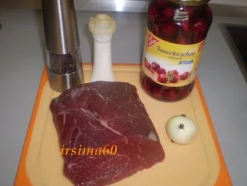  Rinderbraten mit Sauerkirschen - Rezept - Bild Nr. 4