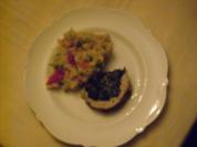 Gefüllte Putenbrust mit buntem Risotto - Rezept
