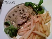 Fleisch: Königsschnitzelchen in Kapernsoße - Rezept