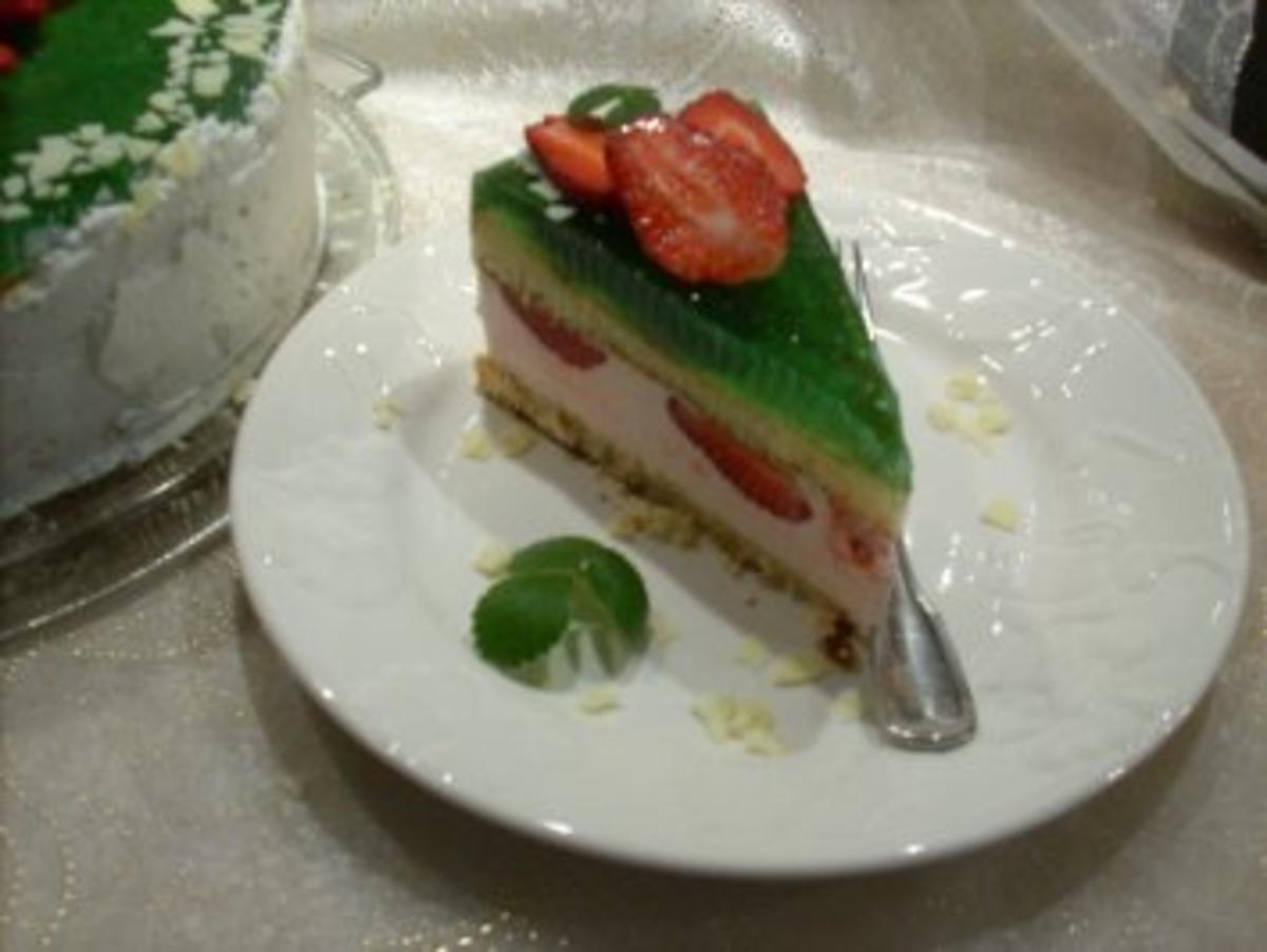 Erdbeer-Waldmeister-Torte - Rezept - Bild Nr. 5