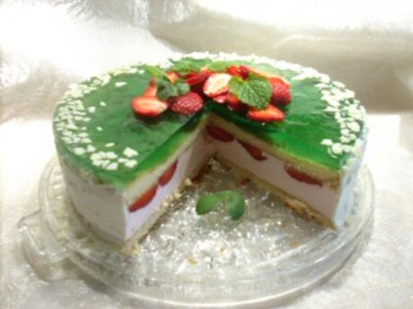 Erdbeer Waldmeister Torte - schnell &amp; einfach - von Mijou