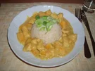 Curry-Huhn mit Pfirsich - Rezept