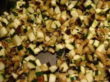 Gemüsepfanne mit Kürbissoße und Champignons - Rezept - Bild Nr. 5