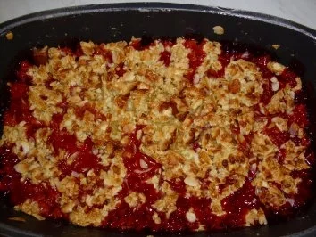 Dessert...Erdbeer-Rhabarber-Crisp - Rezept - Bild Nr. 6