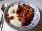 Dessert...Erdbeer-Rhabarber-Crisp - Rezept