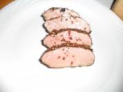 Wildschweinrücken  mit Pfifferlingen und Kartoffelpuffer - Rezept