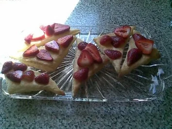 Blätterteigschnitten mit Erdbeeren - Rezept - Bild Nr. 5