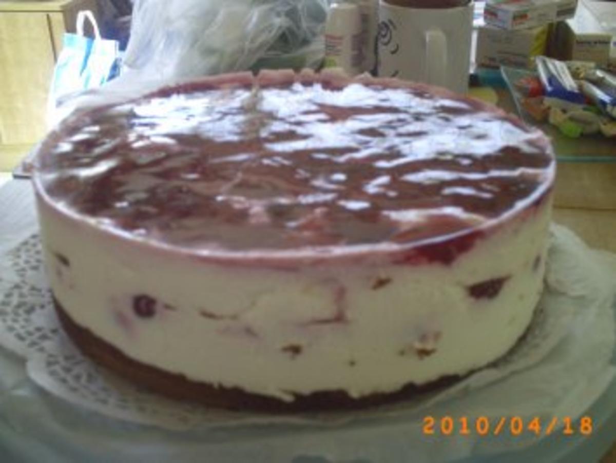 Torten: Kirsch-Quark-Torte - Bilder sind on - Rezept - Bild Nr. 4