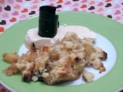 Applecrumble mit Vanilleparfait - Rezept