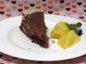 Mandellikörtorte mit Orangen-Safran-Creme - Rezept