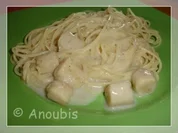 Meer - Jakobsmuscheln in Weisswein- Sahnesosse - Rezept