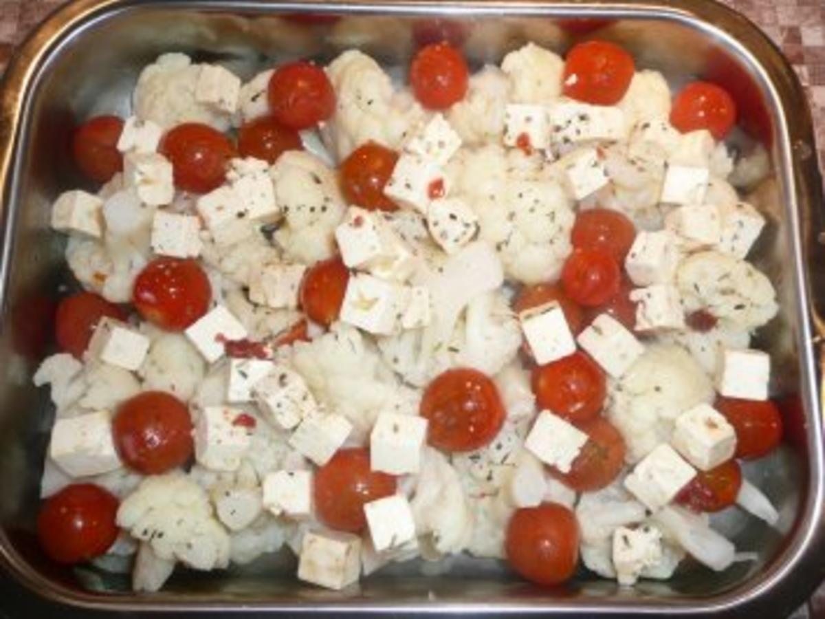 Griechischer Blumenkohlauflauf (etwas Schweiz ist auch dabei ...