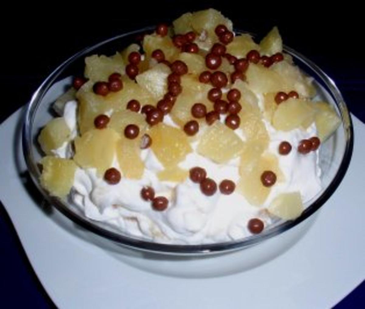 Ananas-Sahne-Jogurtcreme - Rezept