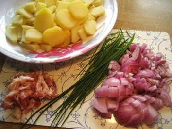 Frühlingsbunter Salat mit Bratkartoffeln ... - Rezept - Bild Nr. 4