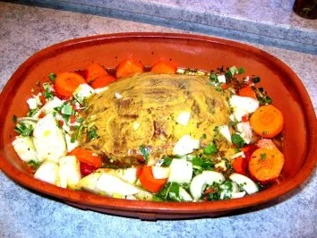 Rezept: Rinderbraten im Römertopf Rinderbraten im Römertopf - Rezept